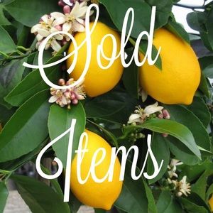 Sold Items- Items No Longer available to purchase